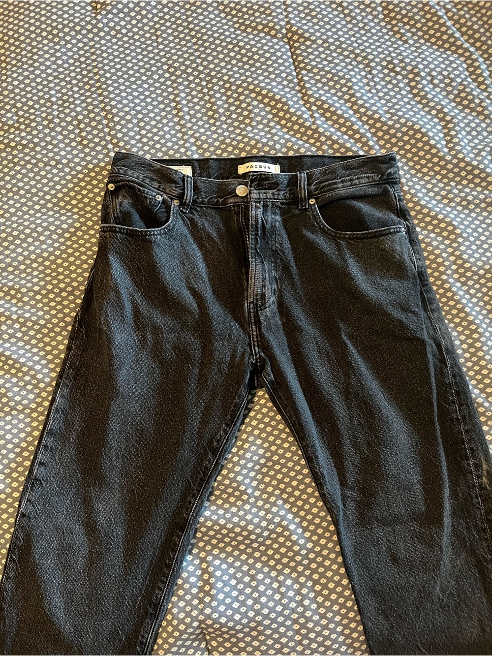 PacSun Men's Black Slim Straight Jeans